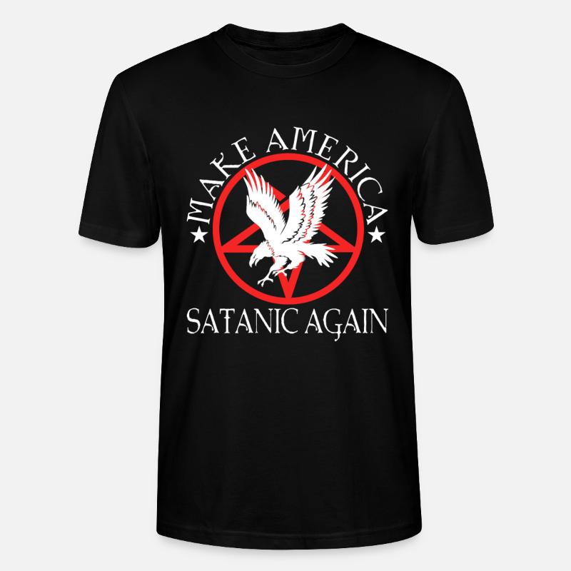 Make America Satanic Again - Stanley/Stella Unisex Bio-T-Shirt CRAFTER - Schwarz