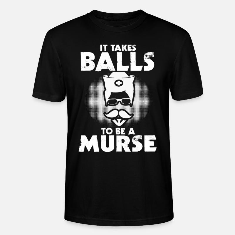 Murse Drôle d’infirmière il - T-shirt bio CRAFTER Stanley Stella Unisexe - noir