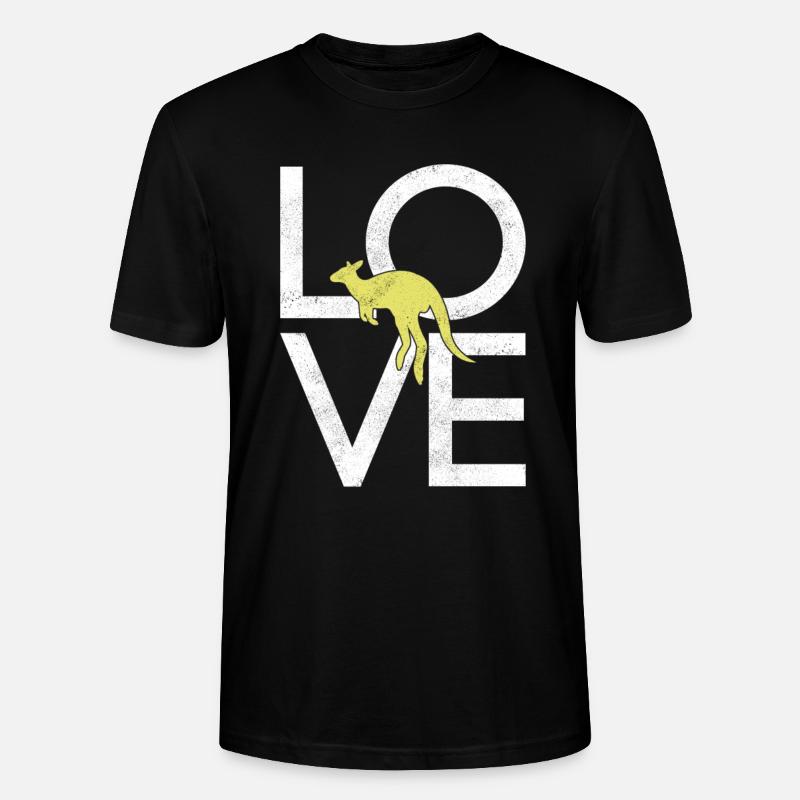 Känguru - Stanley/Stella Unisex Bio-T-Shirt CRAFTER - Schwarz