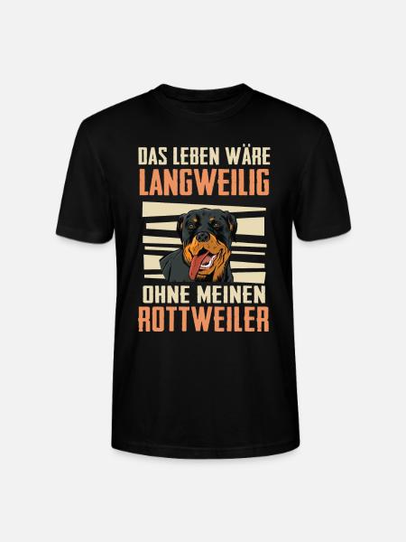 Rottweiler Hund - Stanley/Stella Unisex Bio-T-Shirt CRAFTER - Schwarz