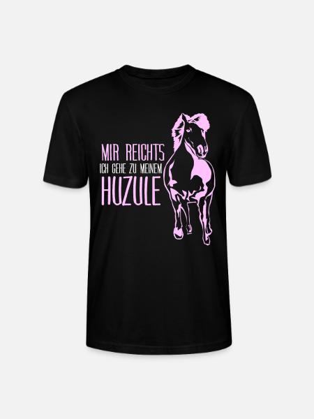 Huzule Spruch mit Pferd - Stanley/Stella Unisex Bio-T-Shirt CRAFTER - Schwarz
