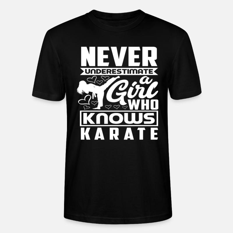 Karate Mädchen Geschenk - Stanley/Stella Unisex Bio-T-Shirt CRAFTER - Schwarz