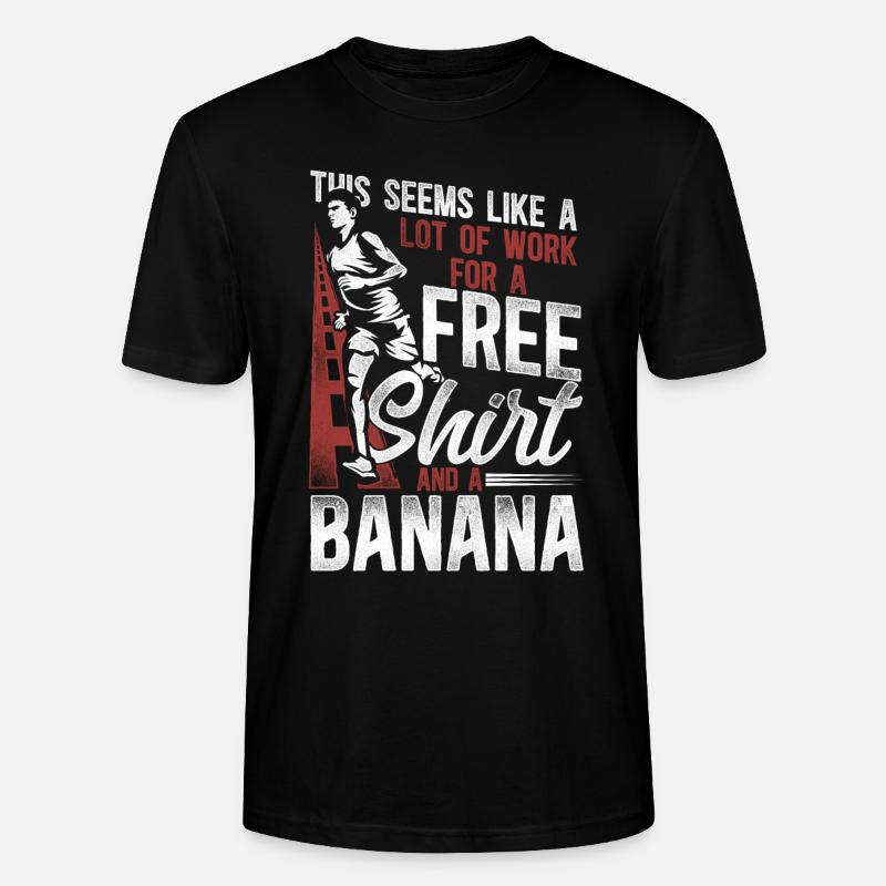 Running Runner Semi-Marathon - T-shirt bio CRAFTER Stanley Stella Unisexe - noir