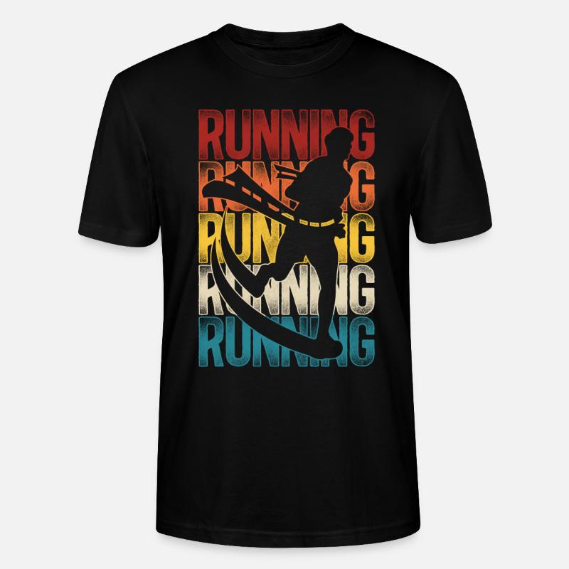 Running Runner Half Marathon - Stanley/Stella CRAFTER Unisex Organic T-Shirt - black