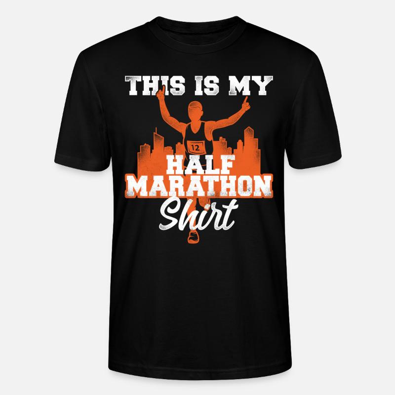 Running Runner Semi-Marathon - T-shirt bio CRAFTER Stanley Stella Unisexe - noir