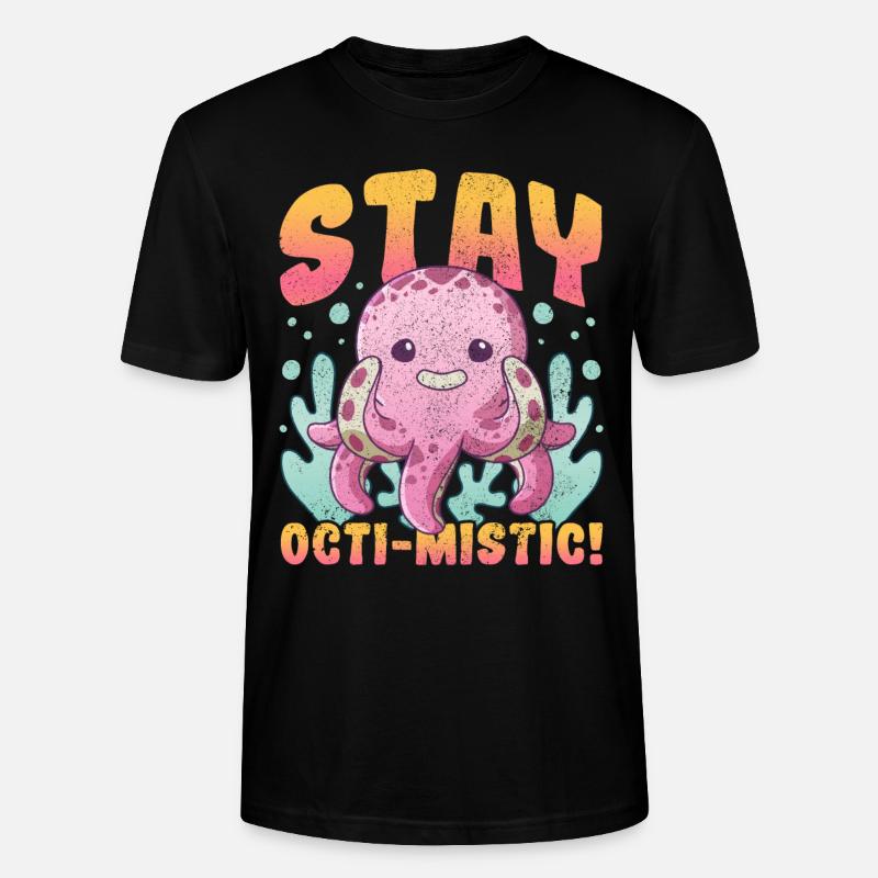 Séjour Octi-mistic Octopus Octopus - T-shirt bio CRAFTER Stanley Stella Unisexe - noir
