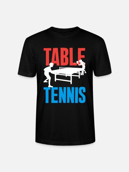 Fun Table Tennis Gift - Stanley/Stella CRAFTER Unisex Organic T-Shirt - black