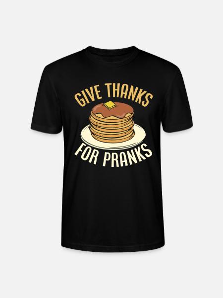 Funny Pancake Pancakes Gift - Stanley/Stella CRAFTER Unisex Organic T-Shirt - black