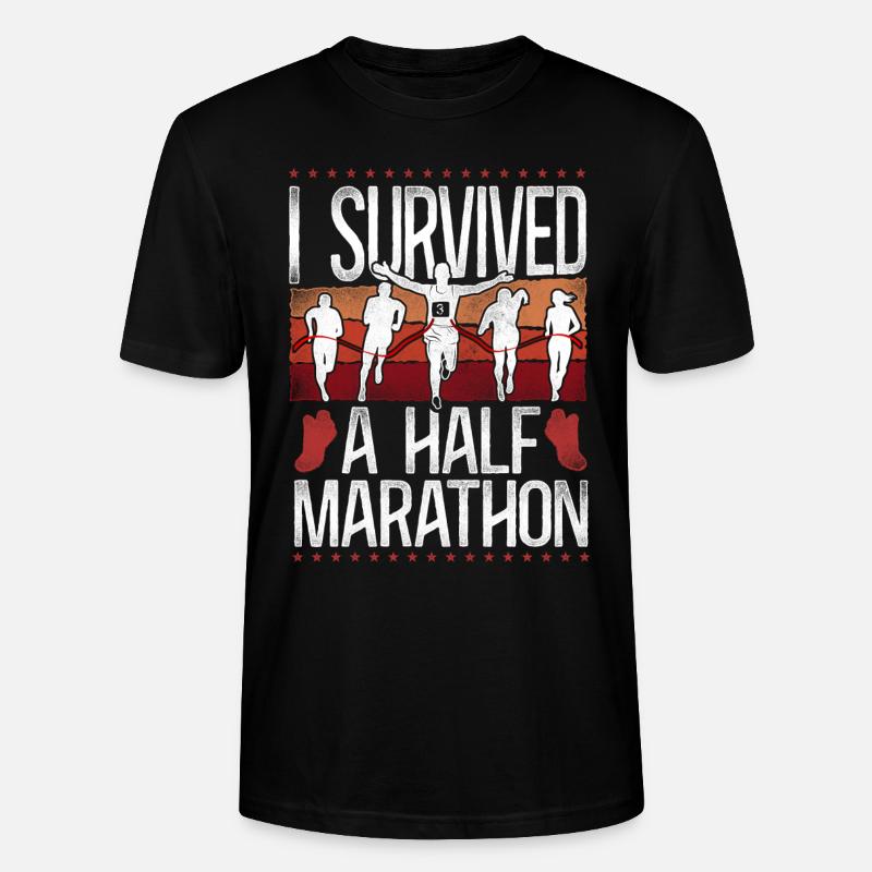 Running Runner Half Marathon - Stanley/Stella Unisex Bio-T-Shirt CRAFTER - Schwarz