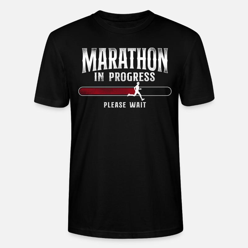 Running Runner Half Marathon - Stanley/Stella Unisex Bio-T-Shirt CRAFTER - Schwarz