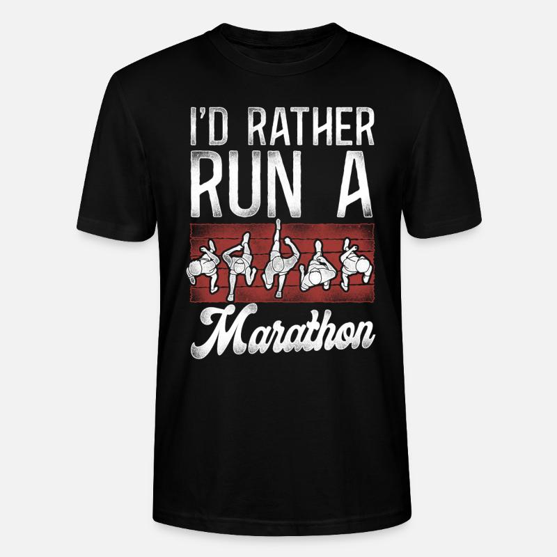 Running Runner Semi-Marathon - T-shirt bio CRAFTER Stanley Stella Unisexe - noir