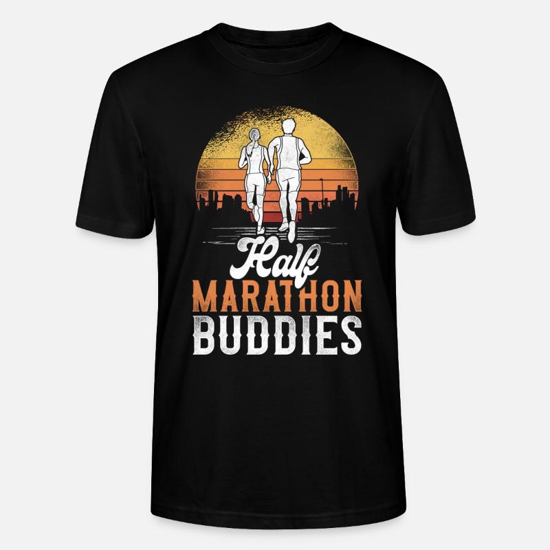 Running Runner Half Marathon - Stanley/Stella Unisex Bio-T-Shirt CRAFTER - Schwarz