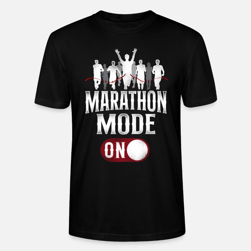 Running Runner Half Marathon - Stanley/Stella Unisex Bio-T-Shirt CRAFTER - Schwarz