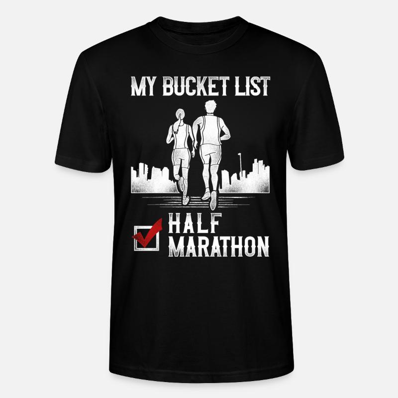 Running Runner Semi-Marathon - T-shirt bio CRAFTER Stanley Stella Unisexe - noir
