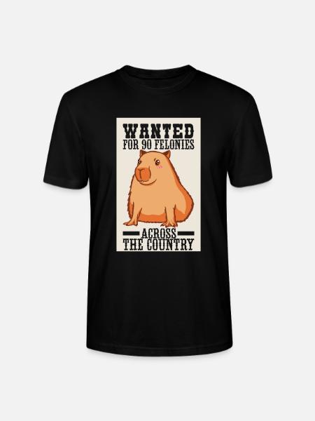 Capybara Water License - Stanley/Stella CRAFTER Unisex Organic T-Shirt - black