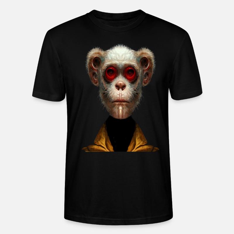 Moderner Affe - Stanley/Stella Unisex Bio-T-Shirt CRAFTER - Schwarz