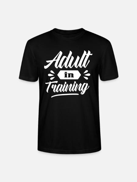 Vuxen i utbildning Vuxen födelsedag - Ekologisk T-shirt CRAFTER unisex från Stanley/Stella - svart