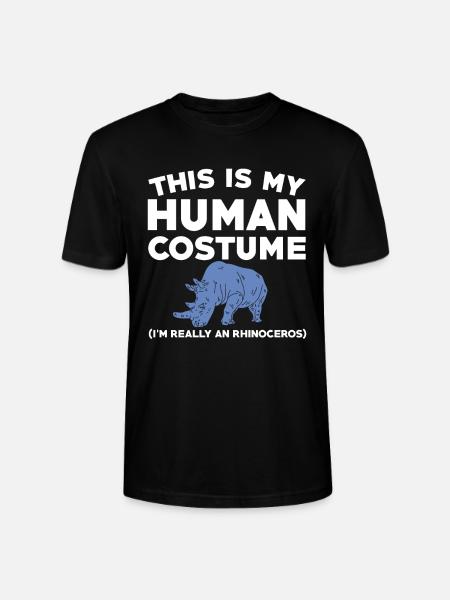 Lustiger Nashorn Spruch - Stanley/Stella Unisex Bio-T-Shirt CRAFTER - Schwarz