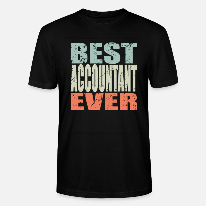 Best Buchhalter ever Buchhalter Geschenk - Stanley/Stella Unisex Bio-T-Shirt CRAFTER - Schwarz