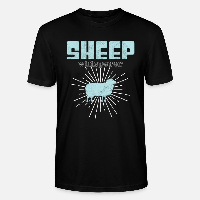 Schaf Flüsterer - Stanley/Stella Unisex Bio-T-Shirt CRAFTER - Schwarz