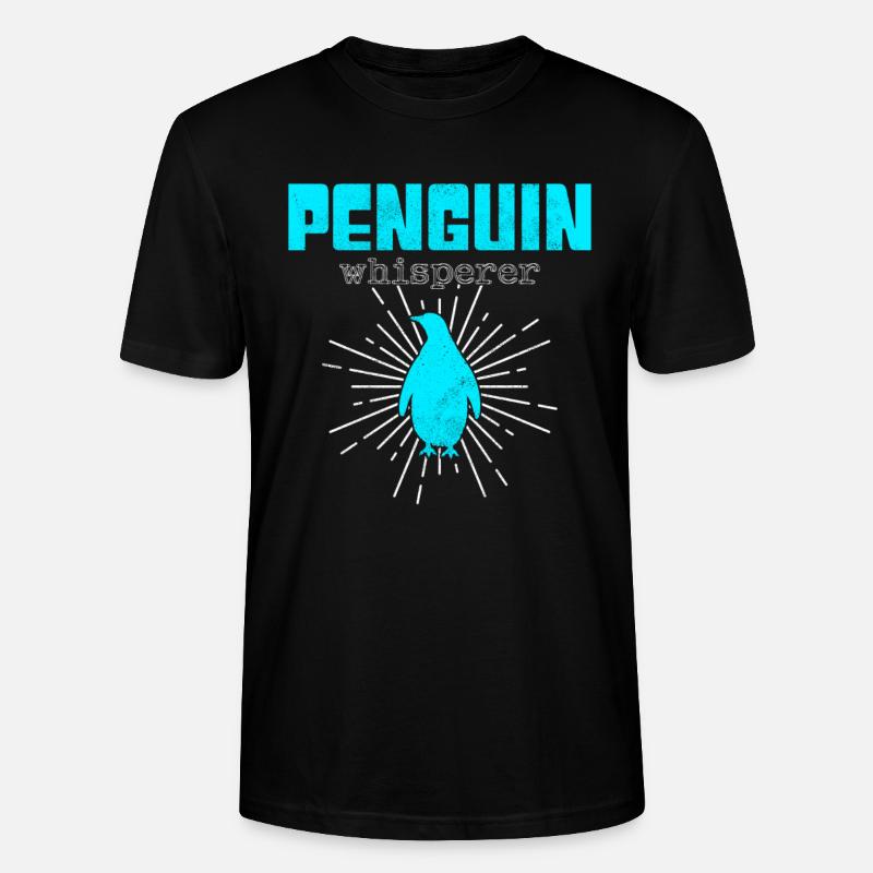 Pinguin Flüsterer - Stanley/Stella Unisex Bio-T-Shirt CRAFTER - Schwarz