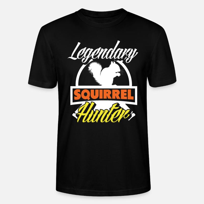 Eichhörnchen Jäger - Stanley/Stella Unisex Bio-T-Shirt CRAFTER - Schwarz