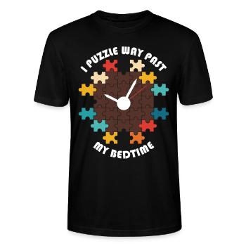 Lustiges Puzzle Design - Stanley/Stella Unisex Bio-T-Shirt CRAFTER - Schwarz - Vorne - Alina (178cm) & Michal (187cm)