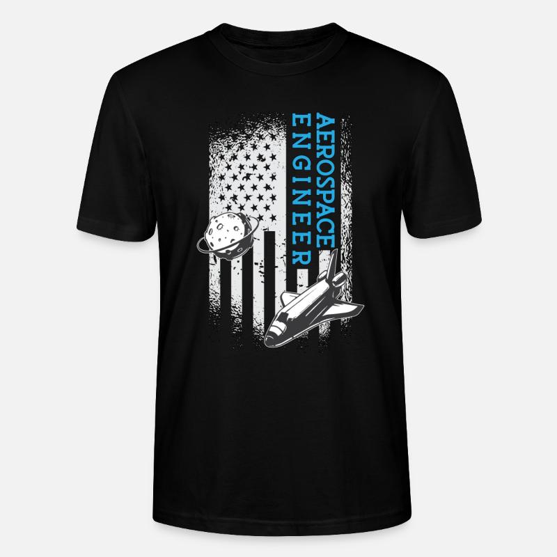 Aerospace Engineer Engineering Space Rocket - Stanley/Stella Unisex Bio-T-Shirt CRAFTER - Schwarz