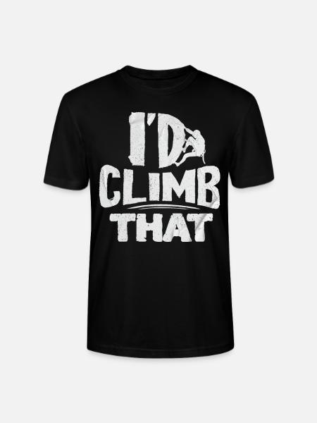 Climbers, Climbing a mountain, Bouldering - Stanley/Stella CRAFTER Unisex Organic T-Shirt - black