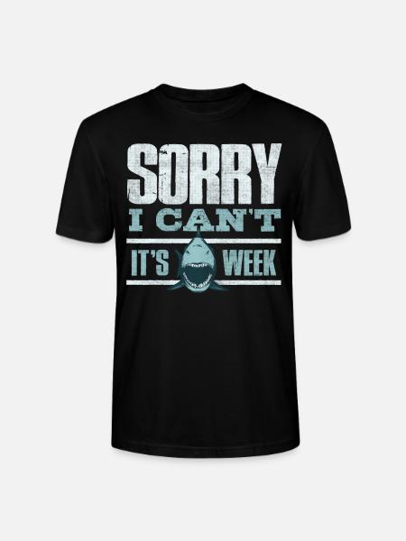 Shark Week, Sharks, Shark Jokes - Stanley/Stella CRAFTER Unisex Organic T-Shirt - black
