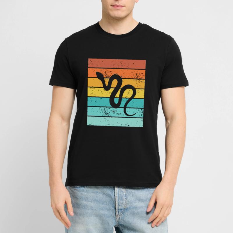 Snake Retro Reptile Python Gift idea Stanley/Stella CRAFTER Unisex Organic T-Shirt