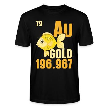 Goldfish Underwater Fish Aquarist Fishing - Stanley/Stella CRAFTER Unisex Organic T-Shirt - black - Front - Alina (178cm) & Michal (187cm)