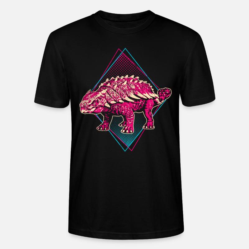 Ankylosaurus Dinosaurier - Stanley/Stella Unisex Bio-T-Shirt CRAFTER - Schwarz