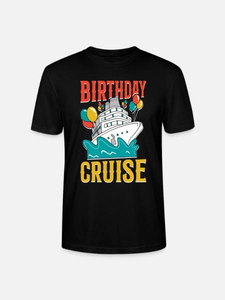 Cruise Ship Vacation Birthday - Stanley/Stella CRAFTER Unisex Organic T-Shirt - black