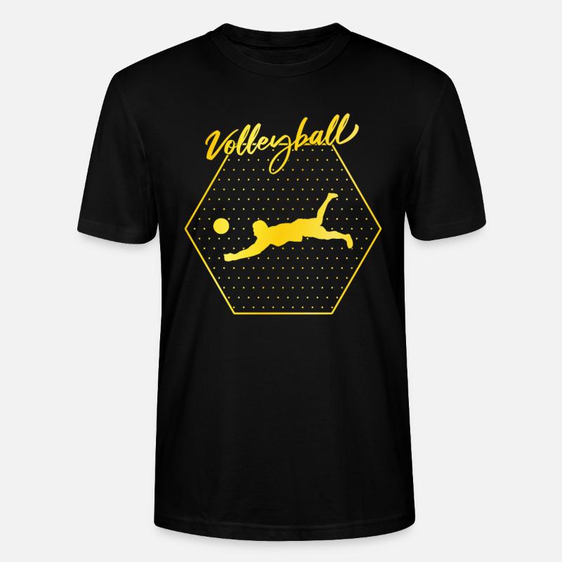 Volleyball - Stanley/Stella Unisex Bio-T-Shirt CRAFTER - Schwarz