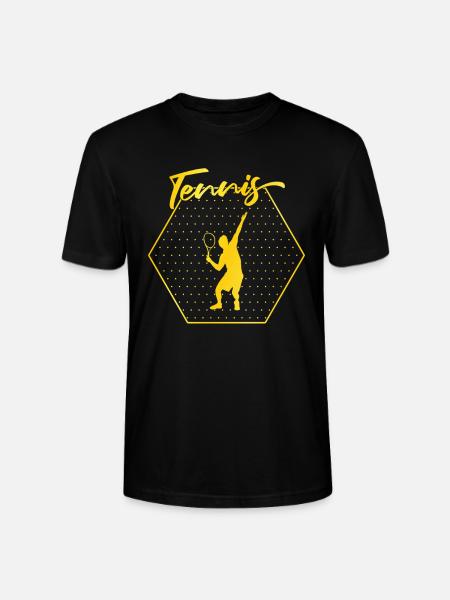 Tennis - Stanley/Stella CRAFTER Unisex Organic T-Shirt - black