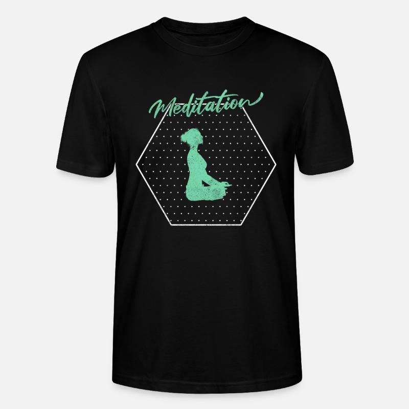 Meditation - Stanley/Stella Unisex Bio-T-Shirt CRAFTER - Schwarz