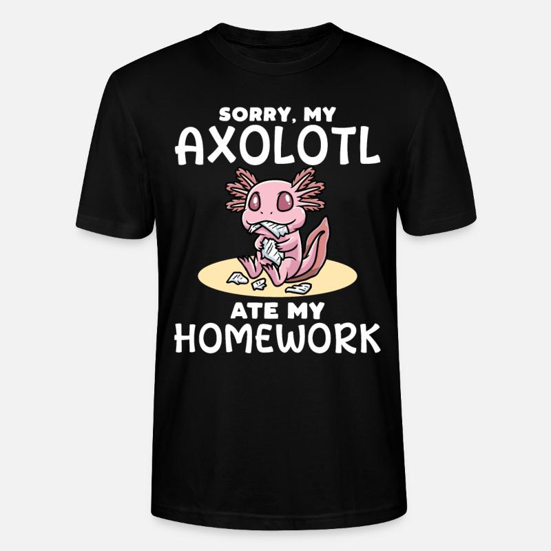 Axolotl - Stanley/Stella Unisex Bio-T-Shirt CRAFTER - Schwarz