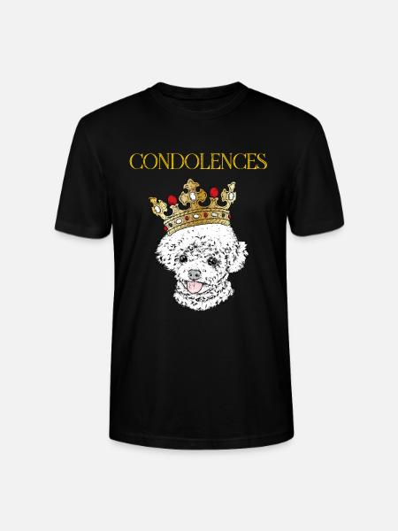 Dog with crown - Stanley/Stella CRAFTER Unisex Organic T-Shirt - black