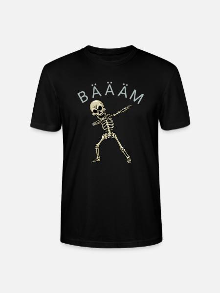 Dabbing Skelett Gerippe Geschenk Dab - Stanley/Stella Unisex Bio-T-Shirt CRAFTER - Schwarz