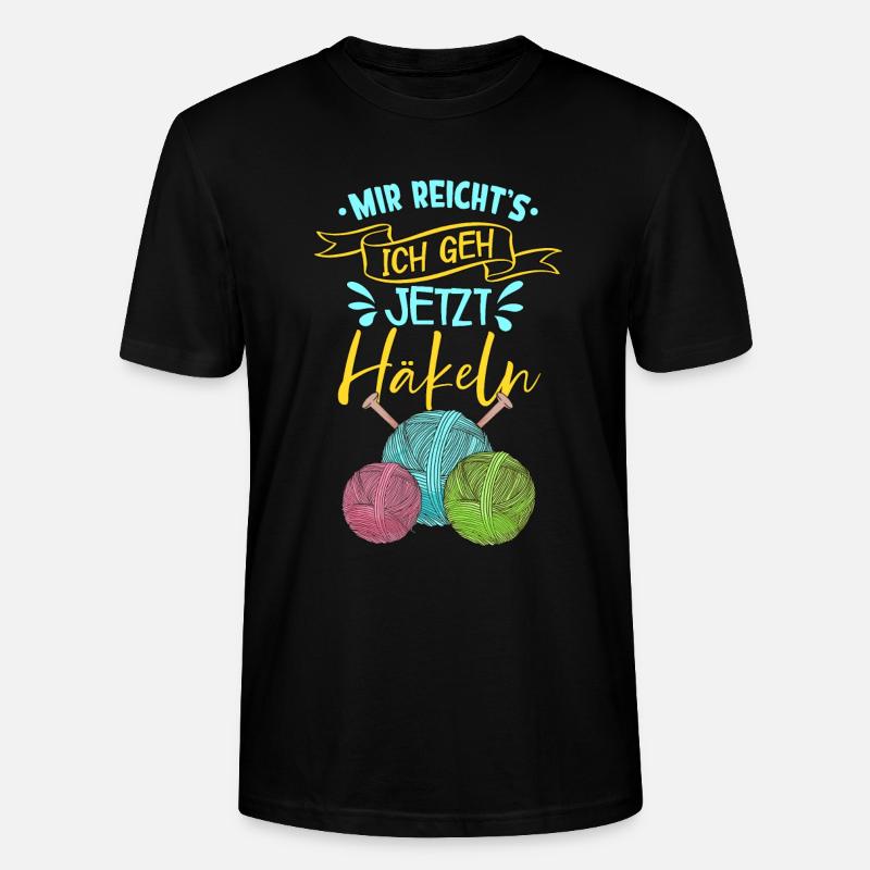 Häkeln - Stanley/Stella Unisex Bio-T-Shirt CRAFTER - Schwarz