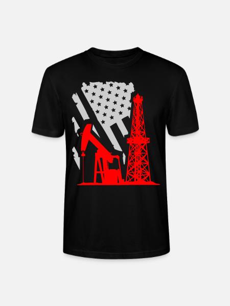 US-Ölfeld, Ölfeldarbeiter - Stanley/Stella Unisex Bio-T-Shirt CRAFTER - Schwarz