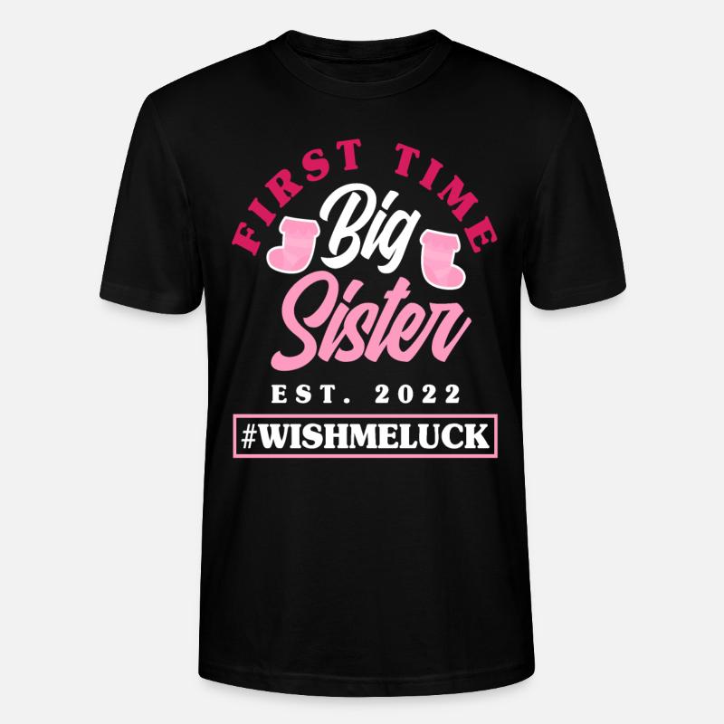 Mädchen Schwester Geschwister 2022 - Stanley/Stella Unisex Bio-T-Shirt CRAFTER - Schwarz