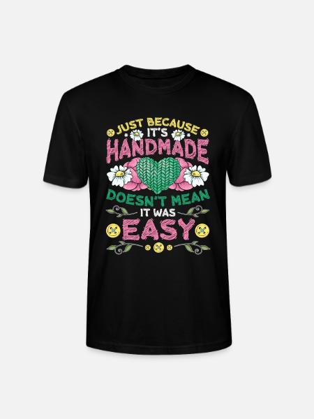 Handmade, for sewing crochet. - Stanley/Stella CRAFTER Unisex Organic T-Shirt - black