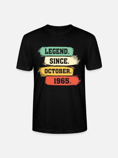 Legend since October 1965 - Stanley/Stella Unisex Bio-T-Shirt CRAFTER - Schwarz
