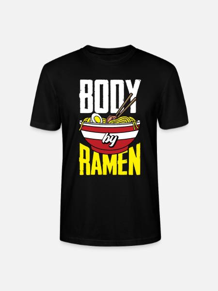 Funny Ramen Lover Gift - Stanley/Stella CRAFTER Unisex Organic T-Shirt - black