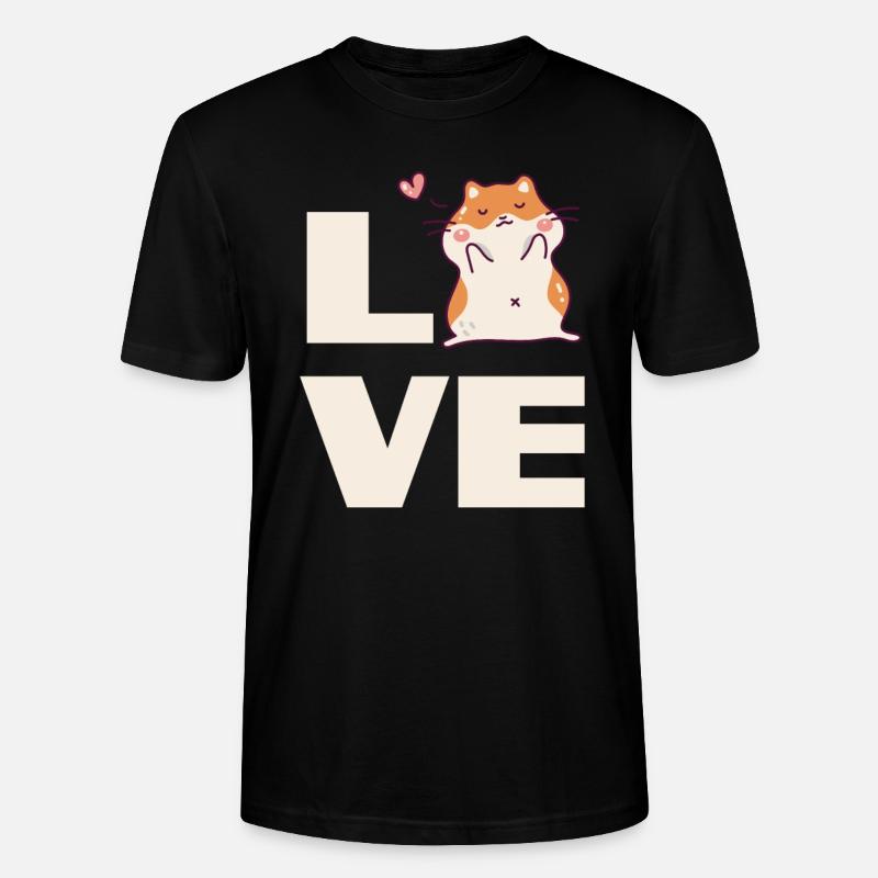 Lustiges Hamster Geschenk - Stanley/Stella Unisex Bio-T-Shirt CRAFTER - Schwarz