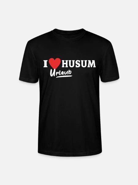 J’aime Husum Liebe Husumer - T-shirt bio CRAFTER Stanley Stella Unisexe - noir