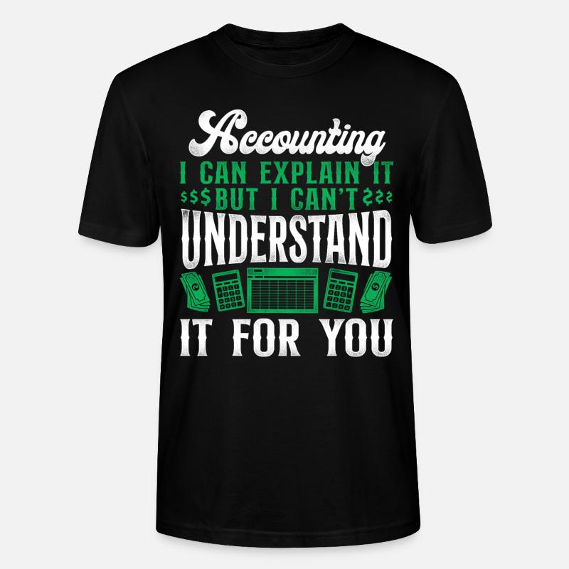 Comptable Comptable Comptable Comptabilité - T-shirt bio CRAFTER Stanley Stella Unisexe - noir