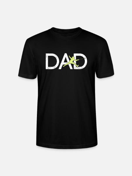 Fechten Papa - Stanley/Stella Unisex Bio-T-Shirt CRAFTER - Schwarz